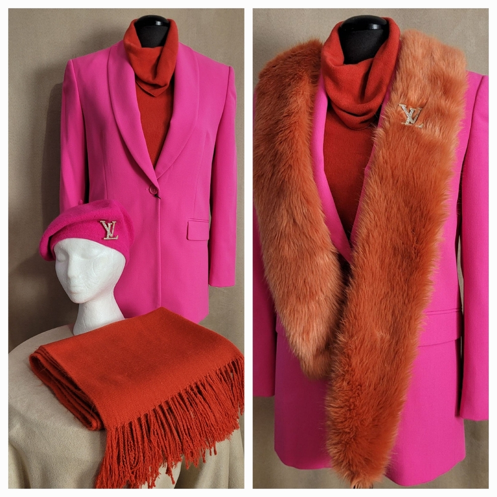 Zara Hot Pink Blazer - Barbiecore Statement Jacket - Picture 4 of 6
